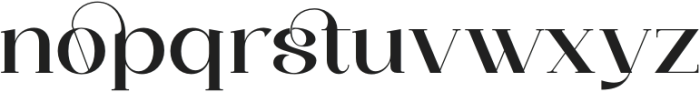 Saylist Medium otf (500) Font LOWERCASE