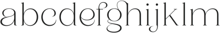 Saylist Thin otf (100) Font LOWERCASE