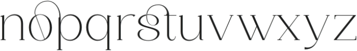 Saylist Thin otf (100) Font LOWERCASE