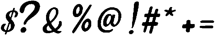 Saylor Slant otf (400) Font OTHER CHARS