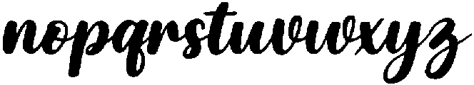 Saylor Slant otf (400) Font LOWERCASE
