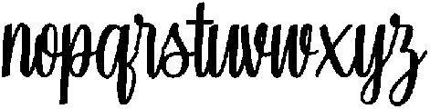 samantha Regular otf (400) Font LOWERCASE