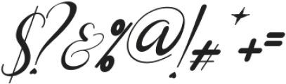 sanantha Italic otf (400) Font OTHER CHARS