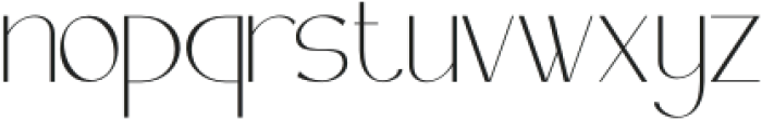 sanstar Thin otf (100) Font LOWERCASE