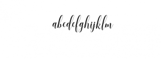 Sadhira Script.ttf Font LOWERCASE