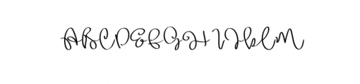Sallia Handwritten Font UPPERCASE