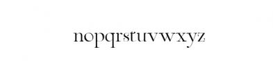 Sally Morrison Serif.ttf Font LOWERCASE