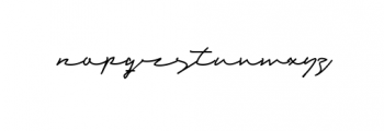 Sandreas Signature Font LOWERCASE