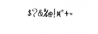 Sangkuriang Script Font OTHER CHARS