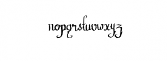 Sangkuriang Script Font LOWERCASE