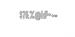 Sansterdam Outline.otf Font OTHER CHARS