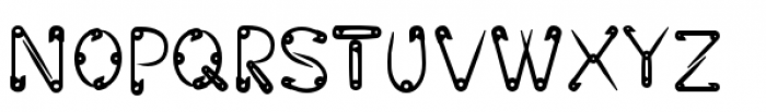 Safety Pin Solid Font LOWERCASE