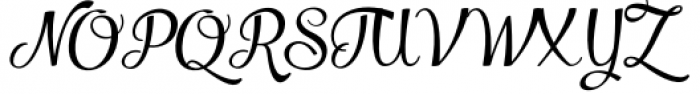 Salamander Script Font UPPERCASE