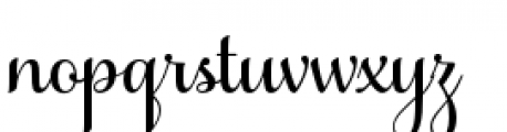 Samantha Script Upright BASIC Font LOWERCASE