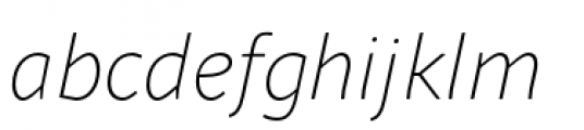 Sana Sans Alt Light Italic Font LOWERCASE