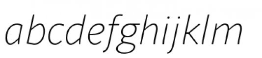 Sana Sans Light Italic Font LOWERCASE