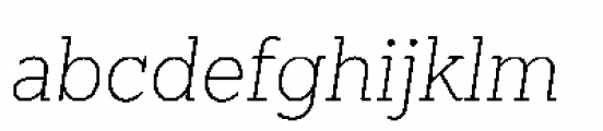Sanchez Niu Extra Light Italic Font LOWERCASE