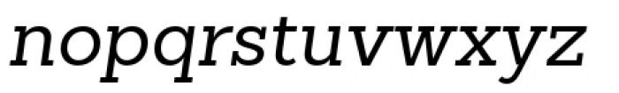 Sanchez Slab Italic Font LOWERCASE