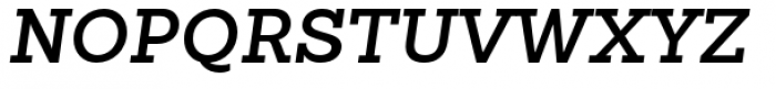 Sanchez Slab Semi Bold Italic Font UPPERCASE