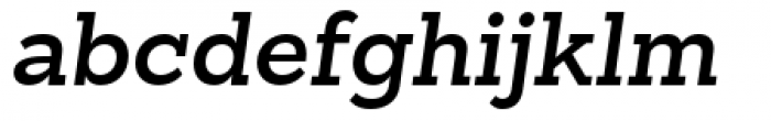 Sanchez Slab Semi Bold Italic Font LOWERCASE