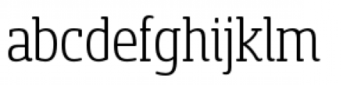 Sancoale Slab Soft Condensed Light Font LOWERCASE