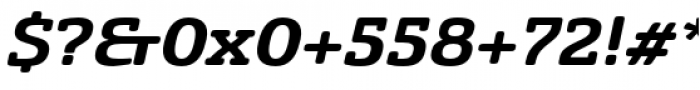 Sancoale Slab Soft Extended Bold Italic Font OTHER CHARS