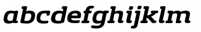 Sancoale Slab Soft Extended Bold Italic Font LOWERCASE