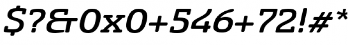 Sancoale Slab Soft Extended Medium Italic Font OTHER CHARS