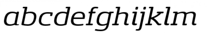 Sancoale Slab Soft Extended Regular Italic Font LOWERCASE