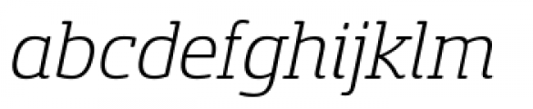 Sancoale Slab Soft Normal Light Italic Font LOWERCASE