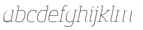 Sancoale Slab Soft Normal Thin Italic Font LOWERCASE