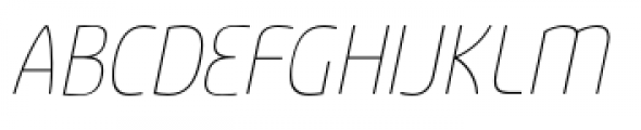 Sancoale Thin Italic Font UPPERCASE