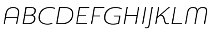 Sangli Extended Light Italic Font UPPERCASE