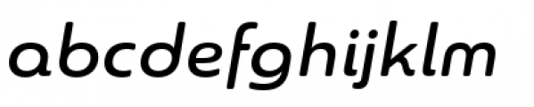 Sangli Extended Medium Italic Font LOWERCASE