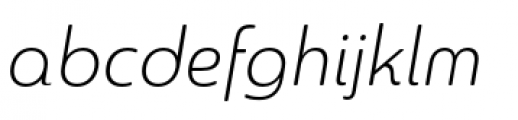 Sangli Light Italic Font LOWERCASE