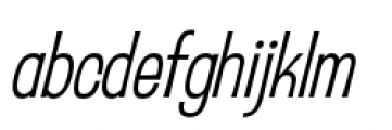 Sansational Light Italic Font LOWERCASE