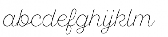 Sant Elia Rough Ex Light Font LOWERCASE