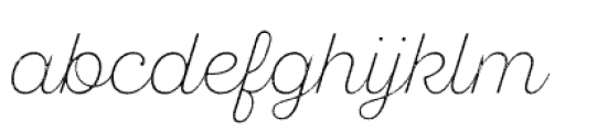 Sant Elia Script Rough Alt Ex Light Font LOWERCASE