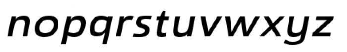 Savigny Medium Extended Italic Font LOWERCASE