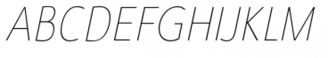 Savigny Thin Condensed Italic Font UPPERCASE