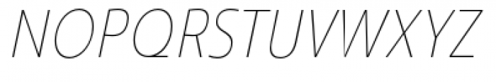 Savigny Thin Condensed Italic Font UPPERCASE