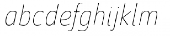 Savigny Thin Condensed Italic Font LOWERCASE