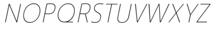 Savigny Thin Normal Italic Font UPPERCASE