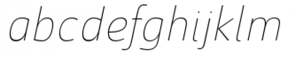 Savigny Thin Normal Italic Font LOWERCASE