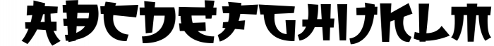 SAIKYO - Japanese Display Font Font UPPERCASE