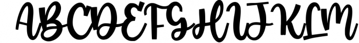 Santa Robin Modern Handbrushed Font Font UPPERCASE
