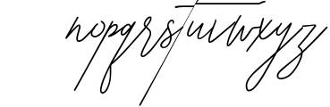 Saturasi Signature Typeface 1 Font LOWERCASE