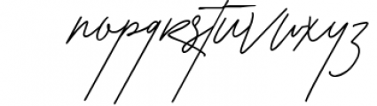 Saturasi Signature Typeface Font LOWERCASE