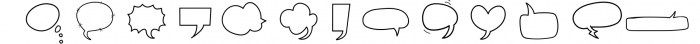 Say What - A Speech Bubble Doodle Font Font LOWERCASE