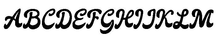 SAE Soulvera Regular Font UPPERCASE